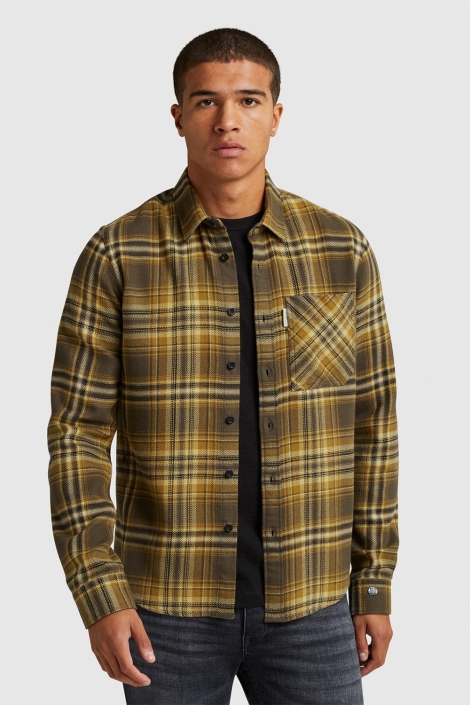 Cast Iron long sleeve shirt brushed twill ch